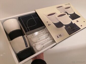 Set na kávu v riflovém kabátku, nové