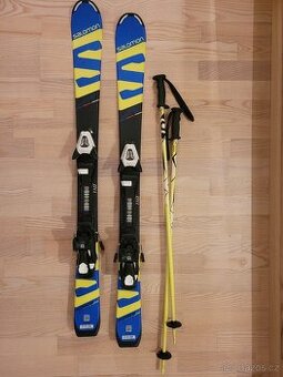 Dětské lyže Salomon 110cm + hůlky 90cm