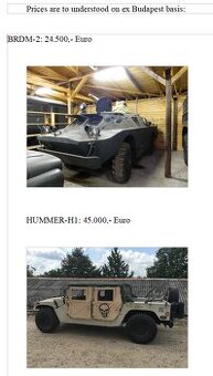Predám vojenské vozidlá – výnimočná príležitosť pre zberateľ