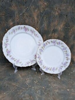 2 ks starožitné talířky. J.Kratschmer, OLMÜTZ.