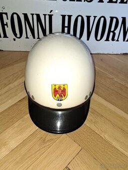VB/SNB přilba, přilba policejní motohlídky- bílá