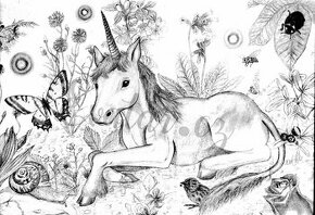 Umění kresba malba koně psi