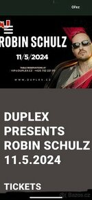 ROBIN SCHULZ V DUPLEXU VIP VSTUPENKY 11.5.2024