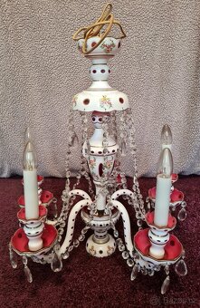 Porcelánový křišťálový lustr