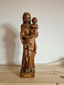 Vyřezávaná Madona s dítětem - 1
