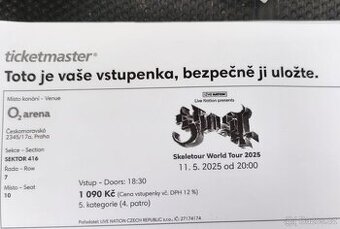 Lístky na Ghost - Skeletour 2025