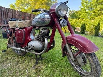Jawa 250 - 353, 1956, doklady, okresní SPZ