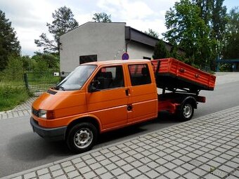 VW Transporter 1.9TD sklápěč, Tažné, 5míst, EKO placeno