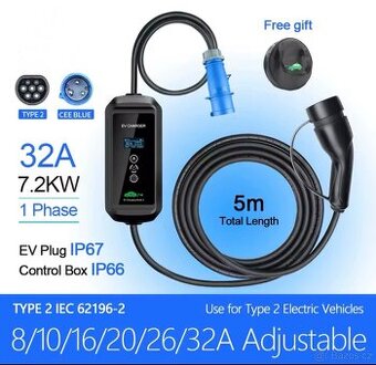 Přenosná Autonabíječka EV Type2 - 1