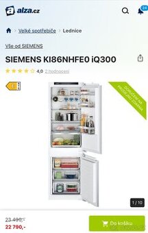 Lednice s mrazákem Siemens iQ300