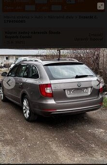 Kúpim Zadný nárazník Superb 2 Combi 2011
