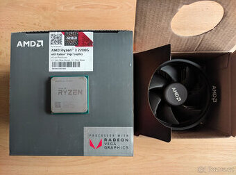 AMD Ryzen 3 2200G, socket AM4, ORIGINÁL, ZÁRUKA