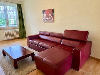 Kožená rohová sedačka