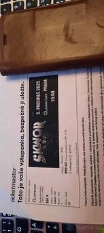 prodám 2 lístky k sezení na koncert Škvor 5.12.2025
