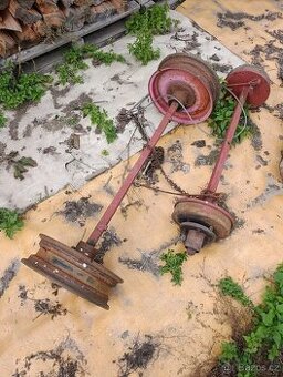 Prodám dvě nápravy na vlek /kára/ vozík