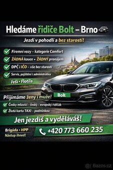 BOLT firemní nebo vlastní vůz