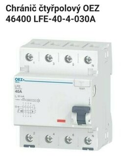 OEZ Chrániče OEZ Jističe