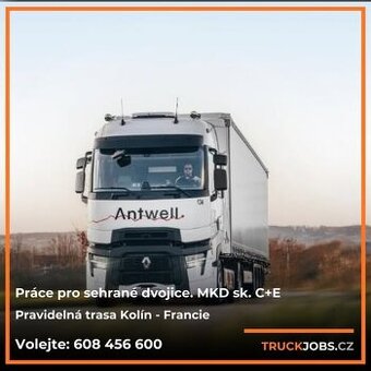 Nabídka práce pro sehrané dvojice na dvojposádku.