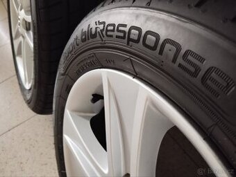 ALU 5x114,3 r16x7j ET 55, 205/55/16 Dunlop zánovní pneu