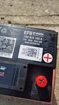 Autobaterie Škoda (Varta EFB)