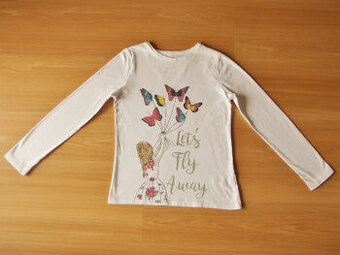 Tričko / triko dlouhý rukáv zn. F&F v. 140-146