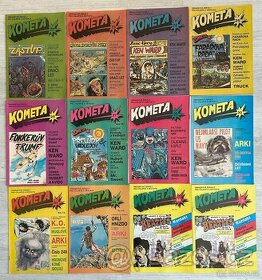 Prodám komiksové časopisy Kometa a Aréna, ceny v textu: