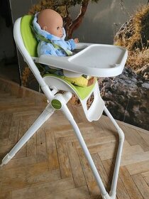 Dětská jídelní židlička Mamas & Papas bílo-zelená