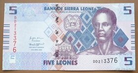 Bankovka, Sierra Leone, 5 leones ročník 2022