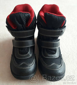 Dětské zimní boty, botky, černo-červené, vel.31, Protetika - 1