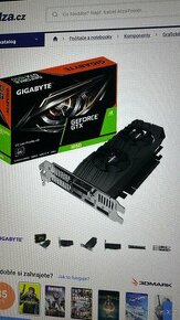 GIGABYTE GeForce GTX 1650 D6 OC Low Profile 4G - 1
