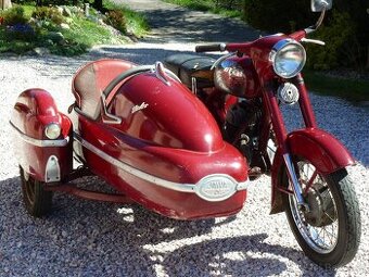 Jawa 350/360 se sidecar Velorex 560