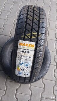 Prodám 2 x nové celoroční pneu Maxxis 175/70/14 C.