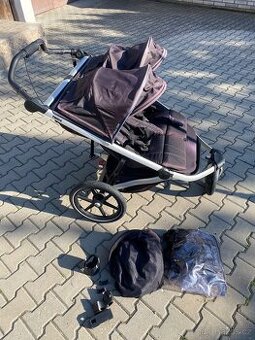 Thule Urban Glide 2 Double Black s příslušenstvím