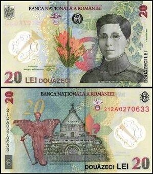 Rumunsko - 20 Leu bankovka, 2021, UNC