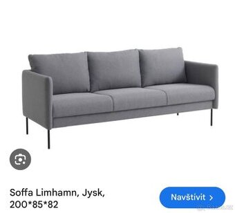 Sedačka s taburetem