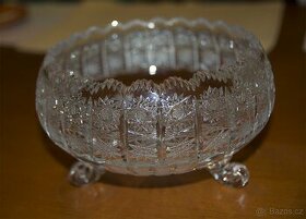 Křišťálová mísa trojnožka 16cm