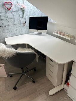 Stůl Bekant Ikea+skřínka Besta