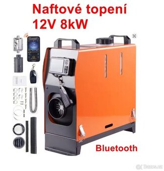 Naftové topení VEVOR s LCD, DO, Bluetooth 8kW CZ návod