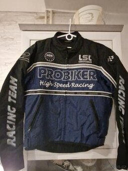 Dámská motorkářská bunda, tmavě modrá