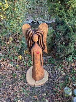 Dřevěná socha - Andělka