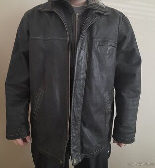 Pánský kožený kabát