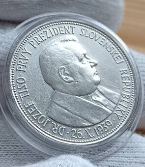 20ks Tiso 1939 Stříbrná mince Slovenský Štát...