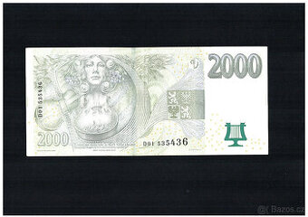 BANKOVKA 2000KČ SERIE D01