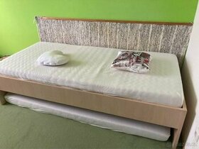 Jednolůžková postel 96x206 + rošt + matrace - 1