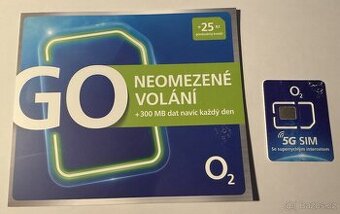SIM karta GO neomezené volání s předvolbou 602 - 1