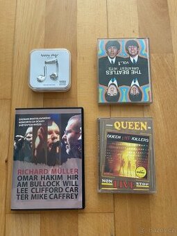Hudební set - QUEEN, BEATLES, R. MÜLLER + sluchátka
