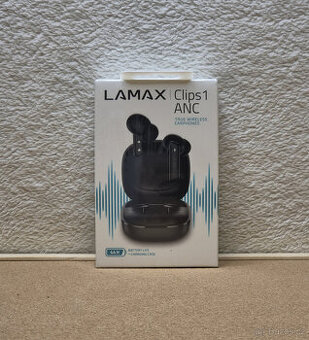 BT sluchátka LAMAX Clips1 ANC Black /NOVÁ/
