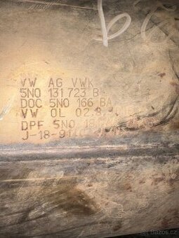 Dpf filtr pevných částic 2.0tdi 103kw CBAB