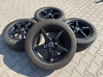 4x al kola 5x112 17 + pneu letní 225/55 R17C