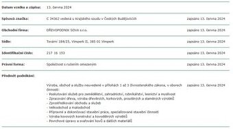 Obchodní podíl ve výši 100 % s vkladem 1.000,- Kč